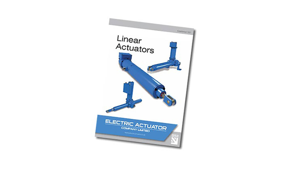 New Literature Outlining what we do Electric Actuator